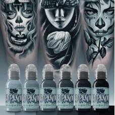 Набір фарб World Famous Ink - A.D. Pancho Pastel Grey Set 6
